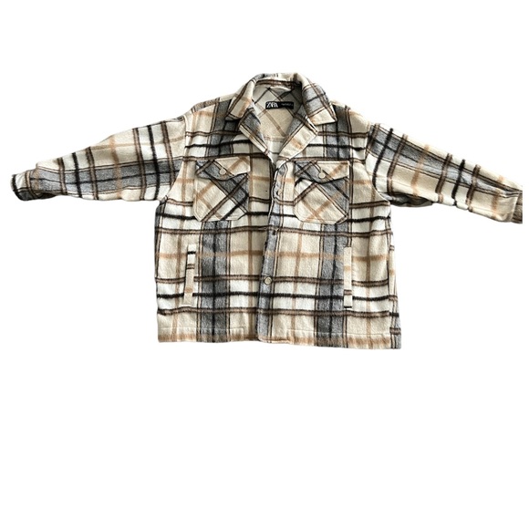 Zara Oversized Flannel Shacket - Picture 3 of 5